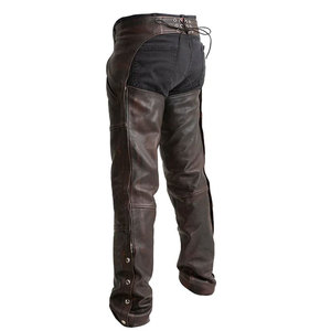 2026 Premium Quality Customized Logo Horse <b>Riding</b> Western Style Full Leather <b>Chaps</b> Lightweight Men OEM/ODM Service Wholesale - Product Image 2