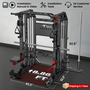 Best Home Gym System Workout Station Smith Machine <b>Power</b> <b>Cage</b> Exercise Equipment - Product Image 2