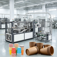 Máquina de Alta Velocidad para Vasos de Papel de Doble Pared, 80 Piezas/min, Precio de Fábrica, Equipo de Producción de Vasos de Papel Desechables