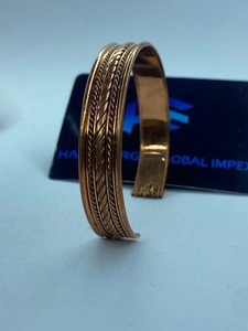 <b>Copper</b> Brass Cuff <b>Bracelet</b> Manufacturer & Supplier-Wholesale Adjustable Gold Plated Vintage Magnet Stone Unisex Wedding - Product Image 4