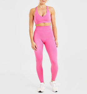 Leggings de sport pour femmes, effet push-up, respirants, taille haute, avec poches, séchage rapide, longueur intégrale, tendance - Product Image 3