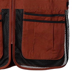 Gilet sans manches en tissu Oxford respirant et imperméable à motif uni pour la chasse en extérieur en hiver, avec logo personnalisé sur le devant - Product Image 3