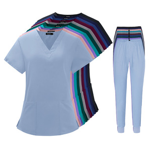 Tenues de travail médicales unisexes chaudes en polyester/spandex avec détection d'aiguilles pour usage hospitalier - Product Image 1