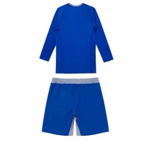เสื้อและกางเกงรัดรูป Rash Guard ยูนิเซ็กซ์ขายดี พร้อมโลโก้สั่งทำ แห้งเร็ว ระบายอากาศได้ดี ผลิตจากโพลีเอสเตอร์ - Product Image 2