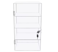 Vitrine en acrylique transparente, boîte de rangement multifonctionnelle et sécurisée, armoire de présentation en acrylique verrouillable
