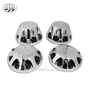 Ensemble de caches-moyeu en plastique chromé A+ US 17 pouces avec 8 goujons à visser pour Chevrolet Silverado et Sierra 3500HD 2011 et plus - Product Image 1