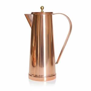 Carafe traditionnelle en cuivre avec texture martelée et poignée, grande capacité, vaisselle pour la maison - Product Image 2