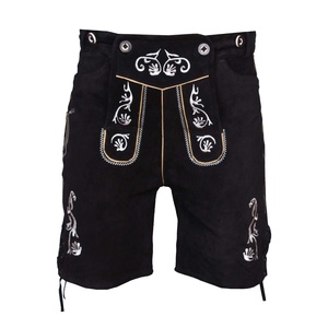 BAVARIAN <b>SHORTS</b> LEDERHOSEN SUEDE LEATHER TRACHTEN <b>MEN</b> WEARS OKTOBERFEST <b>SHORT</b> - Product Image 1