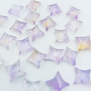 Cuentas de Ametrino Ninja Star, Cuentas Sueltas de Piedras Preciosas para Joyería - Product Image 1