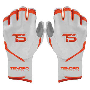 Guantes de Bateo de Béisbol de Cuero Personalizables Bruce Bolt, Cierre de Gancho y Bucle, Acolchados, Unisex, para Adultos, Entrenamiento Profesional, Alta Calidad - Product Image 1
