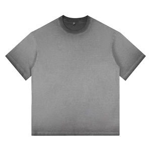 Camisetas Personalizadas OEM, Corte Ajustado, Lavado Ácido, 100% Algodón Teñido con Pigmentos, 300 GSM, Secado Rápido, Manga Corta para Hombre 2026 - Product Image 1