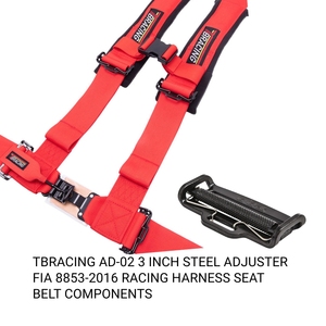Composants de ceinture de sécurité de course en acier AD02 de qualité sport automobile, réglables, 3 pouces, homologués FIA, OEM, ODM, logo personnalisé - Product Image 4