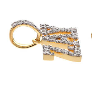 RB Gems Colgante Personalizado con Inicial ZAY, Moissanita VVS, Plata 925 con Baño de Rodio, Estilo Hip Hop, Cadenas de Oro Rosa con Número - Product Image 1