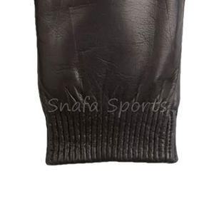 Mitaines en cuir de mouton respirantes et naturelles pour l'hiver, en fourrure, couleur marron, pour le ski, fabriquées à la main au Pakistan - Product Image 4