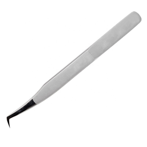 แหนบปลายแหลมสแตนเลสสำหรับต่อขนตา ใช้ในร้านเสริมสวยมืออาชีพ ขายส่ง - Product Image 1