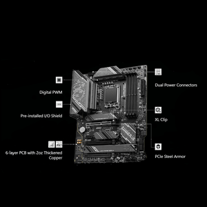 Placa base de computadora MSI Z790 <span class=keywords><strong>GAMING</strong></span> PLUS WIFI DDR5 nueva placa base ATX Intel LGA1700 para juegos de PC M.2 128GB SATA DDR4 memoria - Product Image 2