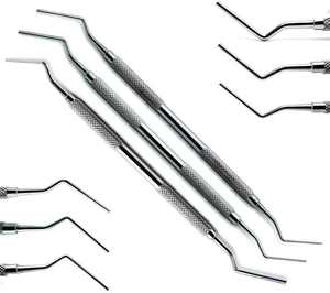 Obturador de Conducto Radicular Dental 1/3 5/7 9/11 de Doble Extremo, Instrumentos Manuales de Acero para Relleno de Amalgama y Compuesto Plástico de SurgiRight - Product Image 5