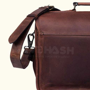 Classic Leather Laptop Bag Elegant Design With Spacious Storage Ideal For Office Work Business Travel And Daily Carry Use - Product Image 6