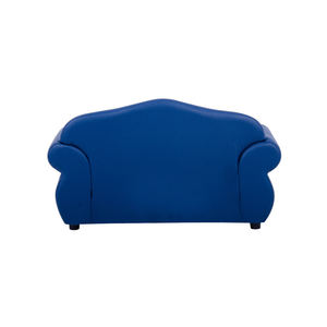 โซฟาเด็กหนัง PU แบบดั้งเดิม ขาไม้ปรับได้ ดีไซน์ปลอดภัย เป็นมิตรกับสิ่งแวดล้อม ใช้ในบ้าน ห้องนอน โรงเรียน สำหรับเด็กอายุ 2 ปีขึ้นไป - Product Image 4