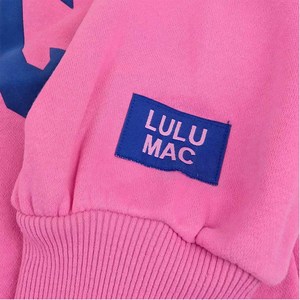 เสื้อสเวตเชิ้ตคอกลมโอเวอร์ไซส์ Lulu Mac สีฟ้าชมพู พิมพ์ลายตัวอักษร ยูนิเซ็กซ์ ผ้าฝ้าย 100% แบบสวม มีกระเป๋า สไตล์ฤดูร้อน 2 ชิ้น - Product Image 5