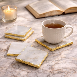 Juego de Posavasos de Mármol Ecológicos de Lujo, la Mejor Calidad, los Más Vendidos, Hechos a Mano, Personalizados, de Piedra de Color, Decoración para Mesa de Cocina, Regalo para el Hogar - Product Image 1