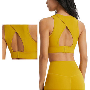 Sujetador deportivo sin costuras para mujer, con efecto push-up, para venta en línea, ropa de gimnasio, sujetador deportivo para yoga, con relleno. - Product Image 2