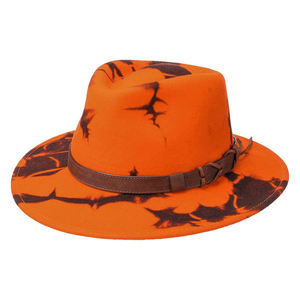 Sombrero Fedora Naranja Personalizado al por Mayor con Logotipo, Sombrero de Caza Premium para Hombre, para Actividades al Aire Libre - Product Image 2