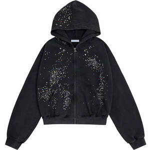 Sudaderas con Pedrería para Hombre, Precio Económico, Servicio OEM, Tallas Grandes, Diseño Personalizado - Product Image 1