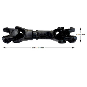 Industrial Drive Shaft Assembly 675mm Total Length 150mm Flange 47.65135mm Universal <b>Joint</b> Other Material 1 Year Warranty - Product Image 1