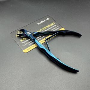 Cortauñas de Plasma Azul con Punta de 10 mm, Cortauñas de Acero Inoxidable, Instrumento de Belleza para Manicura, OEM - Product Image 1