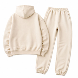 Conjunto Deportivo Premium Unisex de Sudadera con Capucha y Pantalones de Chándal Extra Grandes – Ropa Deportiva Informal Personalizada para Invierno para Hombre y Mujer - Product Image 2