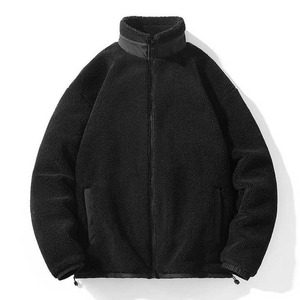 Veste polaire zippée en sherpa pour homme, fausse fourrure, pull polaire zippé, sweat-shirt d'hiver, veste chaude doublée en sherpa - Product Image 3