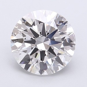 Diamant CVD rond de 3,01 carats, D VVS2, excellente qualité de polissage, pierre brute cultivée en laboratoire, incolore, taille brillant, authentique, écologique - Product Image 1
