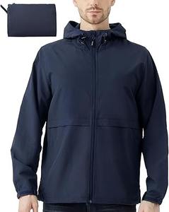 Nueva Chaqueta Cortavientos con Capucha Reflectante de Lona para Hombre, con Logotipo Personalizado, Estilo Urbano, con Bolsillo para Actividades al Aire Libre - Product Image 5