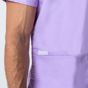 Everyday Hospital Scrub Nurse Top and Pants Woven Medical Uniform Set for Long-Hour Performance - Product Image 5