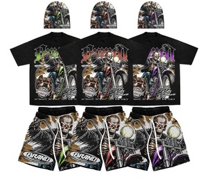 Conjunto de Shorts Casuales de Verano 2026 para Hombre, Camiseta de Manga Corta y Shorts, Conjunto Deportivo Sólido, Ropa de Marca para Hombre, Conjunto de 2 Piezas - Product Image 1