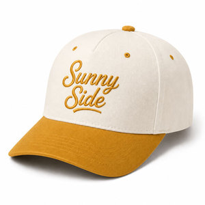 Gorra de Béisbol Deportiva Personalizada al por Mayor con Logotipo, Bicolor, Bordado 3D, 5 Paneles, Sarga de Algodón, Unisex, Visera Curva, Nueva Colección 2026 de Fábrica - Product Image 2