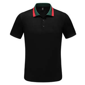 Camiseta de Manga Corta para Hombre, Tejido Sólido, Antiarrugas, Transpirable, de Secado Rápido, Resistente al Viento, Cuello Piqué, para Deportes, Estilo Polo - Product Image 3