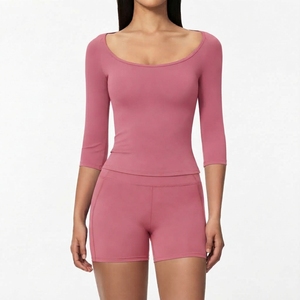 Wholesale Fitness Clothes Gym Wear <b>Women's</b> Yoga Sets 2 Pieces Workout <b>Leggings</b> Sports - Product Image 1