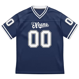 Custom American Football Jersey Men's Personalized Team Uniform Game Shirt Breathable Athletic Sportswear OEM Supplier - Product Image 3