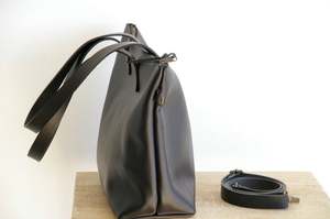 Sac fourre-tout en cuir véritable fait main pour femme, grande capacité, polyvalent, avec fermeture éclair, sac à bandoulière portable LTB-0296 - Product Image 3