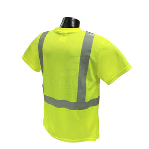 T-shirts de sécurité pour hommes, vêtements de sécurité réfléchissants pour les travailleurs de la construction, des usines et des entrepôts. - Product Image 2