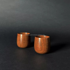 Wooden <b>Tea</b> <b>Cups</b> Water Coffee Mug Japanese Zen Style Teacups - Product Image 1