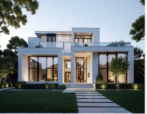 Villa Prefabricada de Lujo de 240 Metros Cuadrados, de Dos Pisos, con 4-5 Dormitorios, Estilo Moderno de Mediados de Siglo, <span class=keywords><strong>Casa</strong></span> Contenedor con Paneles Sándwich, Hotel - Product Image 3