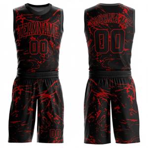 Conjunto de Uniforme de Baloncesto Personalizado 100% Poliéster, Nuevo Estilo de Verano, Transpirable, de Secado Rápido, Estampado, Talla Grande, con Logotipo en la Parte Delantera - Product Image 4