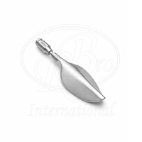 Cuillère d'alimentation réutilisable en acier inoxydable pour oiseaux avec connecteur Luer-Lock 2" x 0.8" compatible avec toutes les seringues