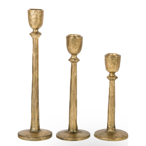 Candelabros de Latón Macizo de Primera Calidad, Acabado Dorado, Portavelas Decorativos para Centro de Mesa y Decoración de Mesa, Soporte de Metal para Velas - Product Image 6