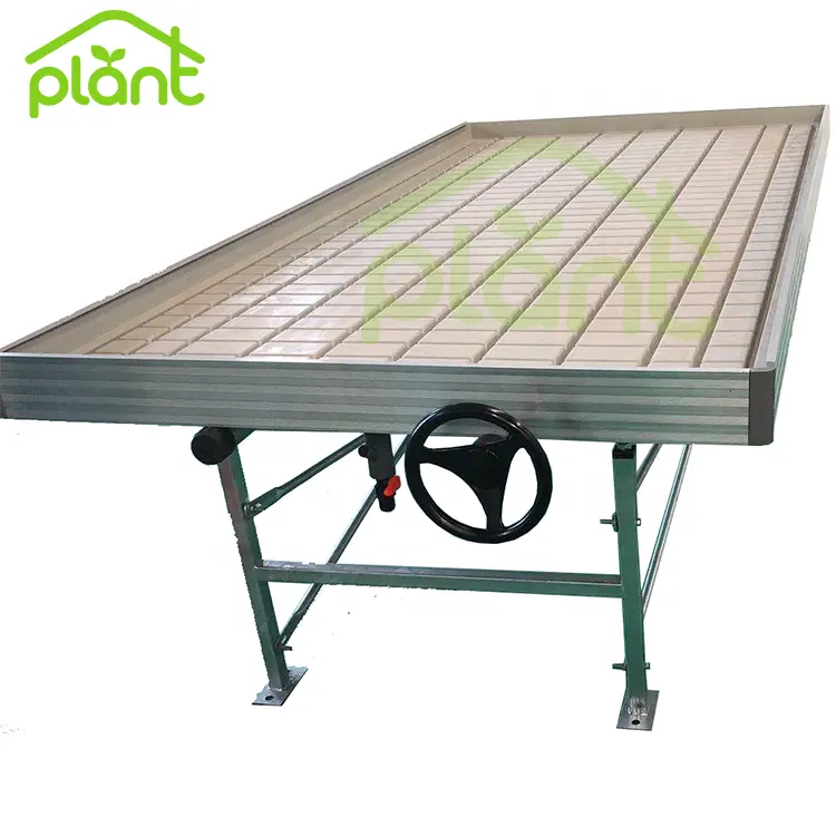 Agricultural greenhouse countertop flood prevention platform planting plant seedbed rolling table