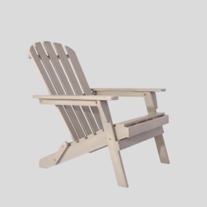 Silla Adirondack de Madera Maciza para Exteriores, Silla de Descanso para Jardín, Patio, Playa, Resort y Hostelería - Product Image 5