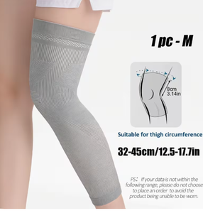 Manchon de compression unisexe respirant en mélange coton-élasthanne, antidérapant et flexible, pour le soutien des jambes, soulagement des gonflements, toutes saisons - Product Image 3